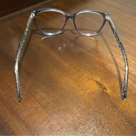 Marc Jacobs Eyeglasses, Frames Only, Marc 430 PJP 140 Plastic Clear Blue Sparkle - Picture 5 of 9